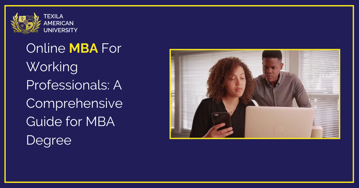 Online MBA For Working Professionals