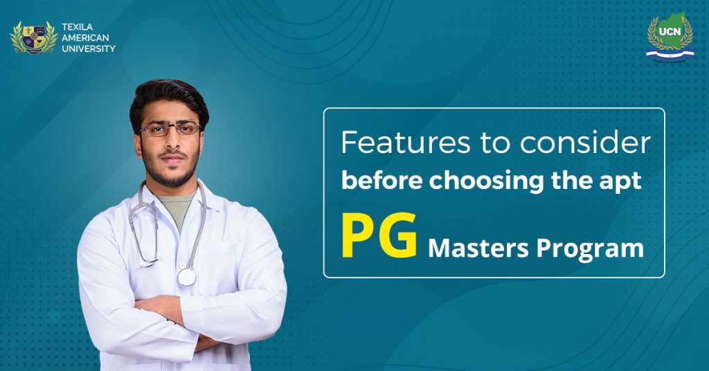 Features to consider before choosing the apt PG Master's Program