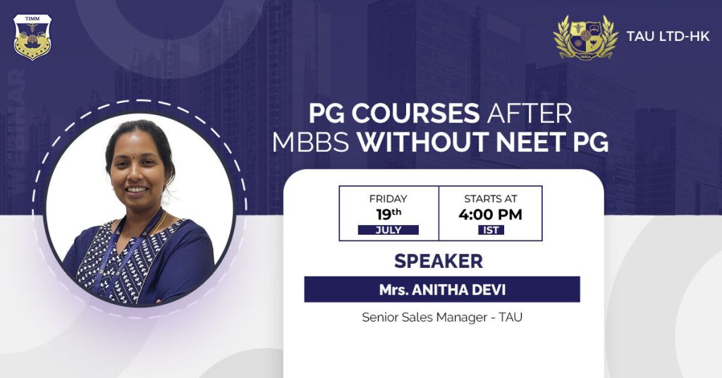 PG courses after MBBS without NEET PG-Webinar 