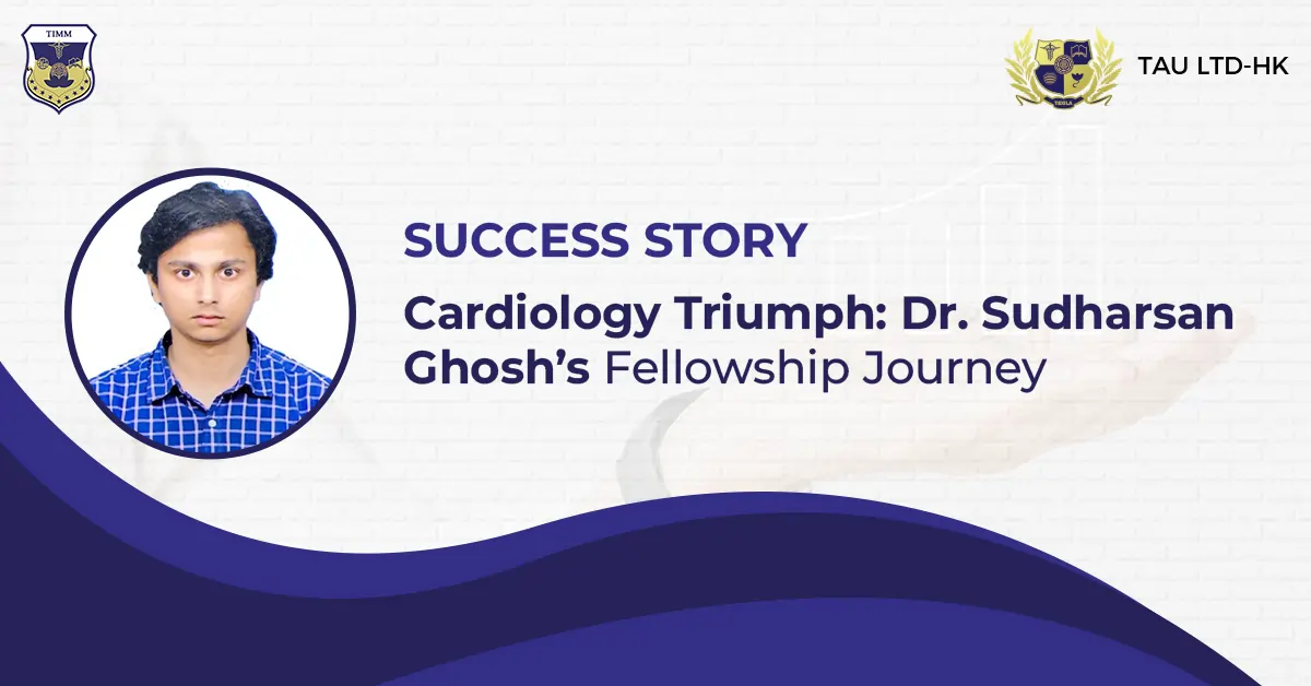 Cardiology Triumph Dr. Sudharsan Ghosh’s Fellowship Journey